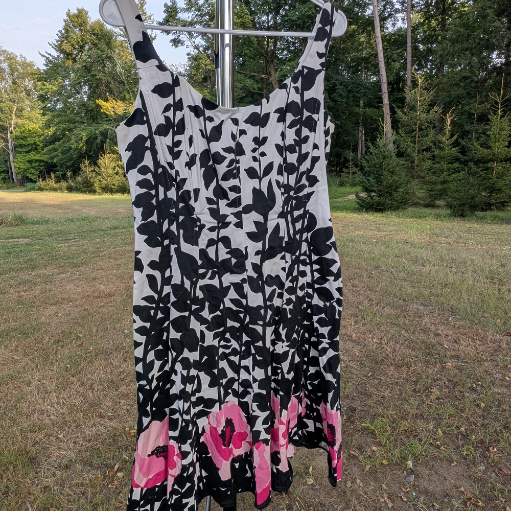 Nine West Black and White Floral Dress